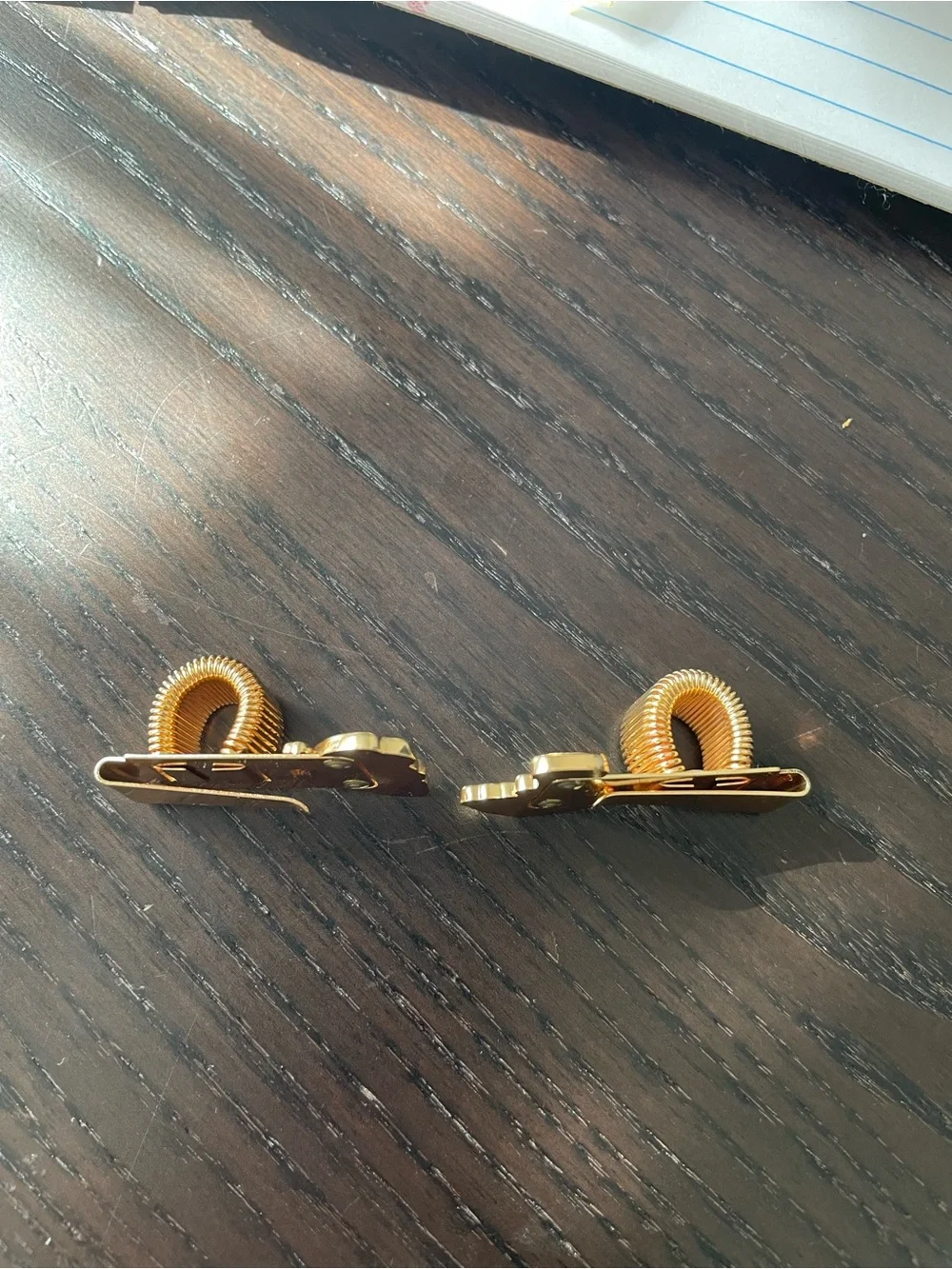 Gold book pen Clip with Orange Butterfly and Purple Mushroom 🍄